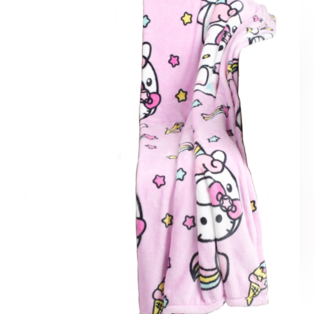 Hello kitty unicorn throw blanket